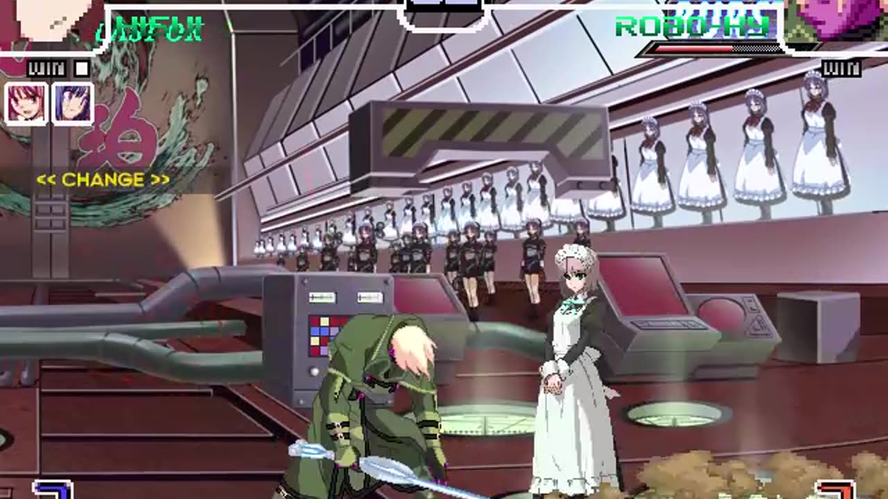 Hisui, Kohaku, and Mech Hisui (Me) vs Robo Ky