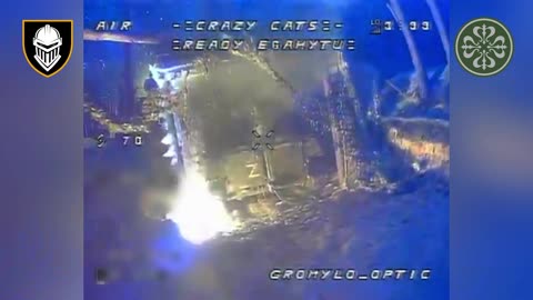 Russian AAA Installation and Multiple Transport Vehicles Destroyed