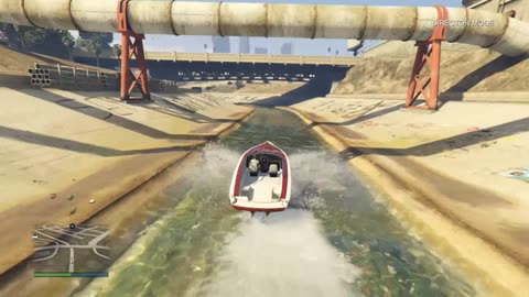 GTAV: Time event run down flood control channel near Vespucci Beach (Director mode)-Date 8/10/2018
