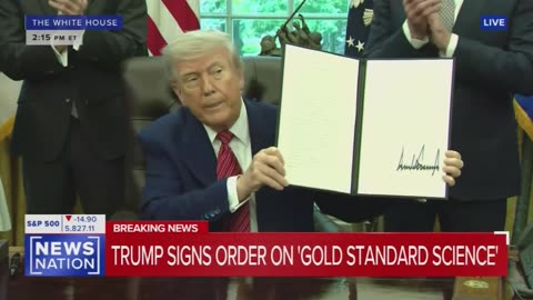 HISTORIC: President Trump just signed an executive order to codify gold-standard science