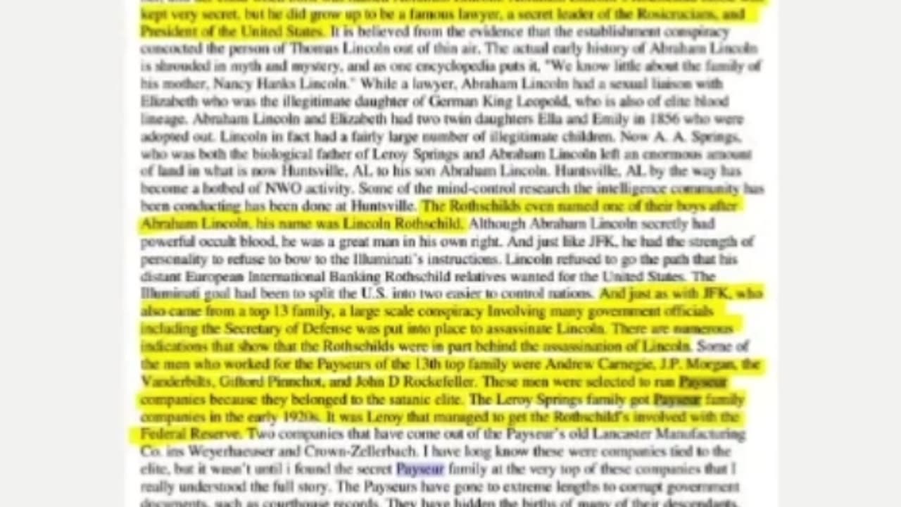 A. Lincoln bloodline