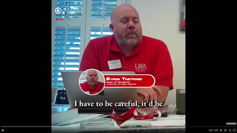 Woke Dean of Students at the University of West Alabama on hidden camera