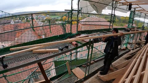 Dachlattung Teil 9 22.10.2025 - Basilika St. Martin Ulm