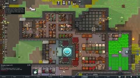 Rimworld Odyssey │How to FEED your ANIMALS/ PAWNS 24/7 in your GRAVSHIP - Guide 2025