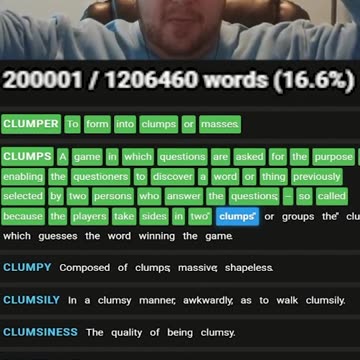 Read 200k Words Live! (Reading Entire Dictionary)