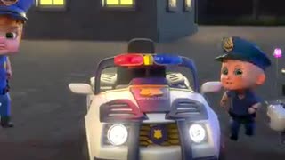 Amazing: The Great Police Jeep Hijack #billionsurprisetoys #kidssongs #shorts #c
