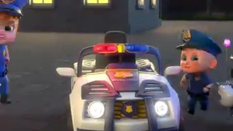 Amazing: The Great Police Jeep Hijack #billionsurprisetoys #kidssongs #shorts #c
