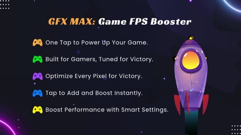 GFX MAX: Game FPS Booster | Boost FPS, reduce lag & unlock pro graphics