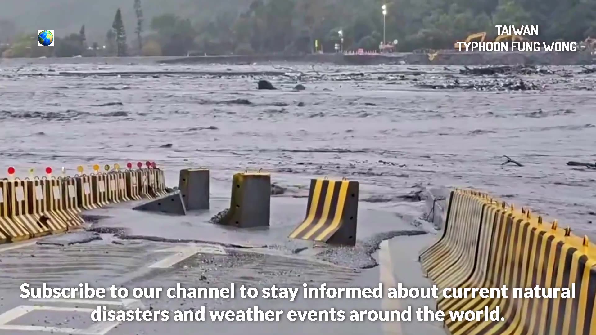 De puissantes coulées de boue ont frappé une ville de Taïwan pendant le typhon