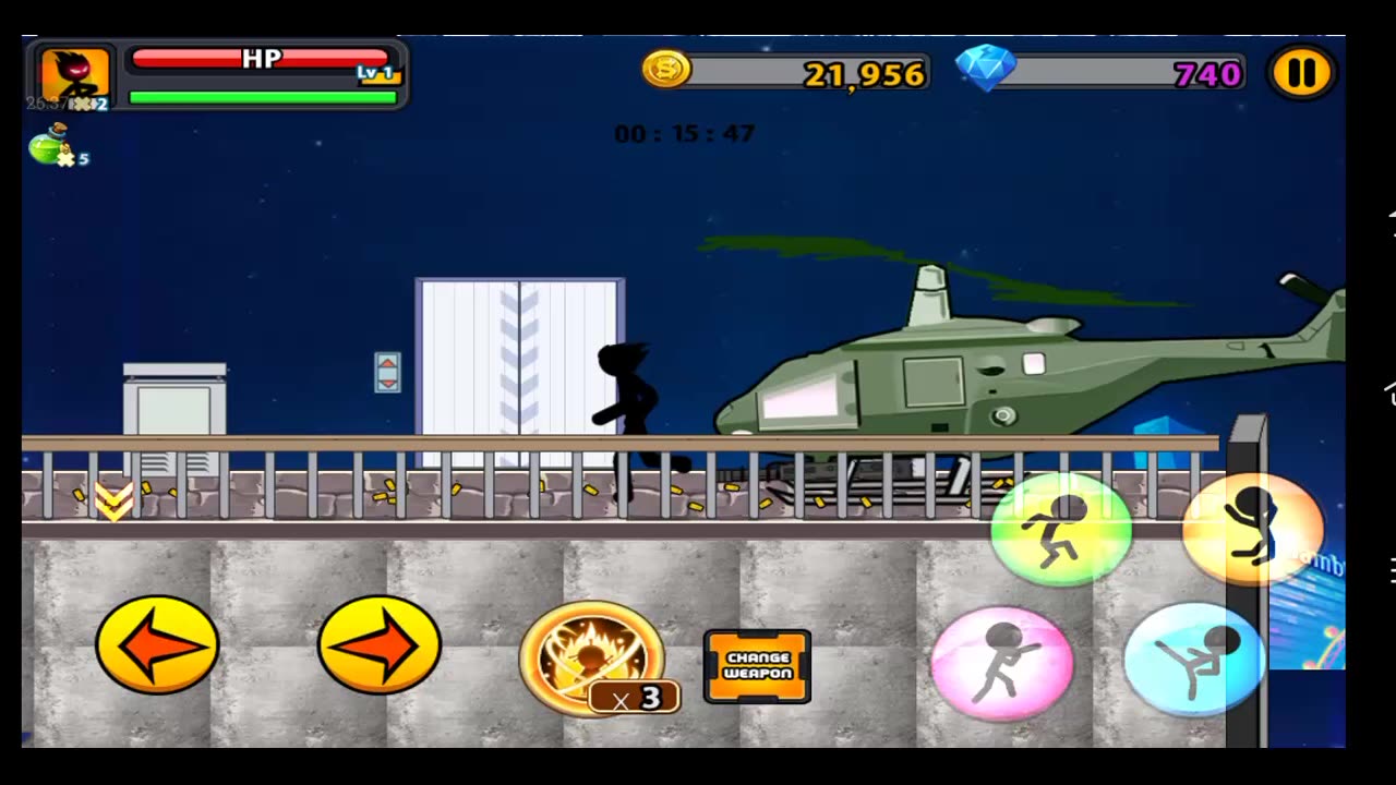 Anger of Stick 7 - gameplay Stickman beat em up Platform Action