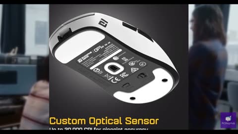 ENDGAME GEAR OP1w 4k v2 Wireless Gaming Mouse White – 30K DPI Optical Sensor, 40
