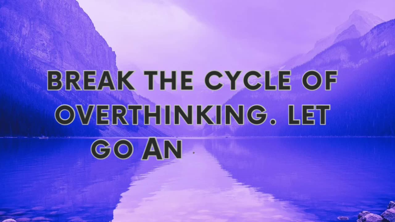 What if between you and peace… is the need to stop overthinking and start moving?