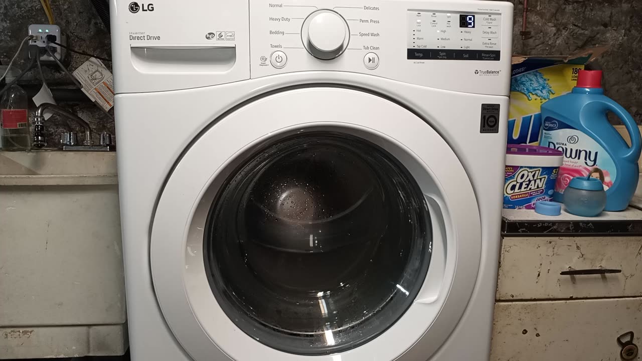 Spin Only Option on LG Front Load Washer Model# WD100C-Date: 11/15/2020