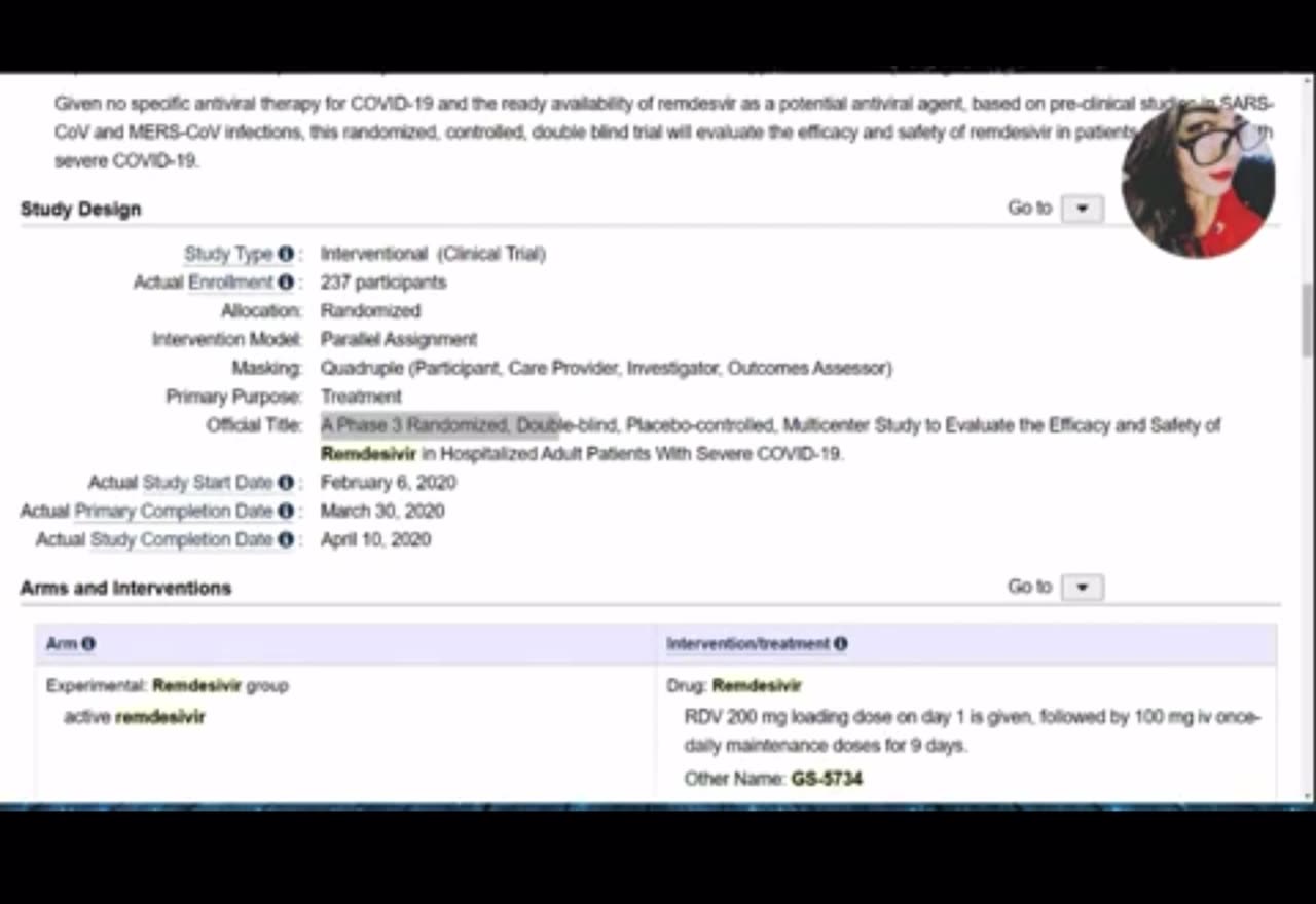 #ToreSays about Remdesivir study being stopped in China because it was fatal.