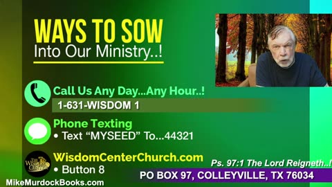 Re-Air: Wisdom Moments With Mike Murdock..!!!