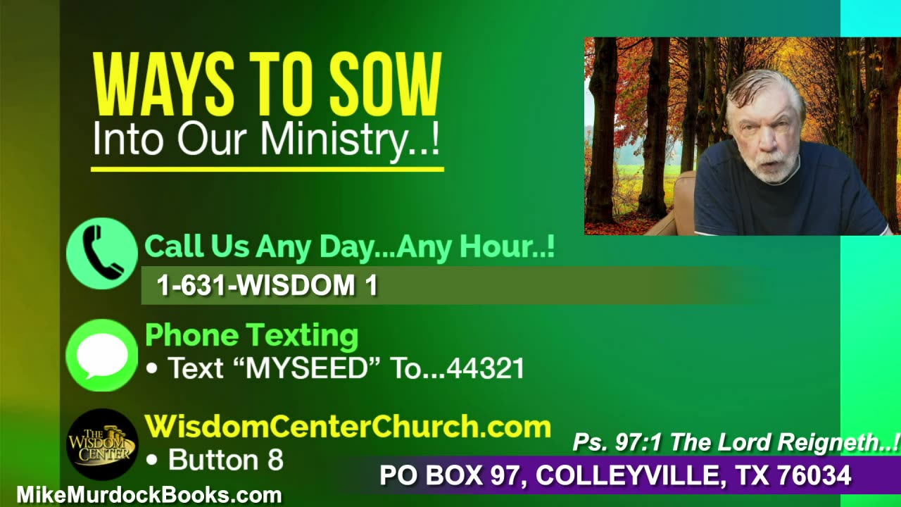 Re-Air: Wisdom Moments With Mike Murdock..!!!