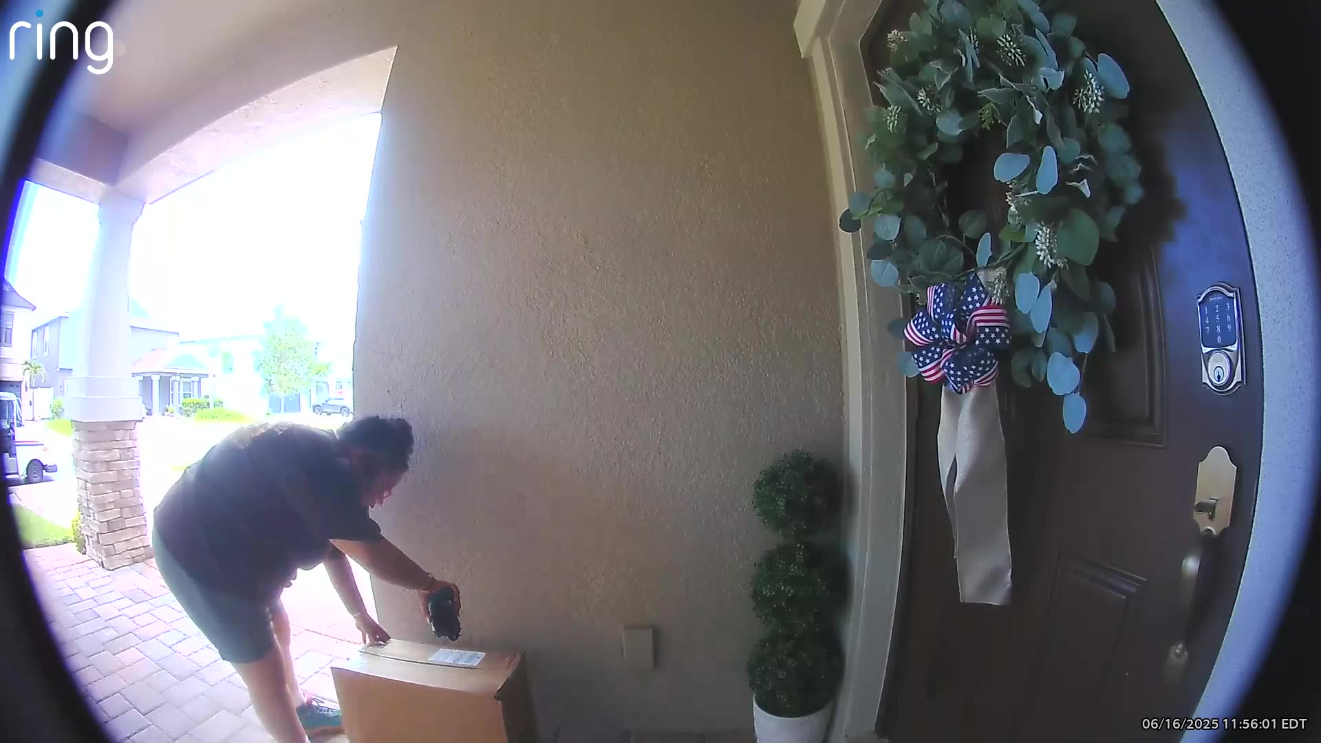 Mail Carrier Shatters Vase On Delivery