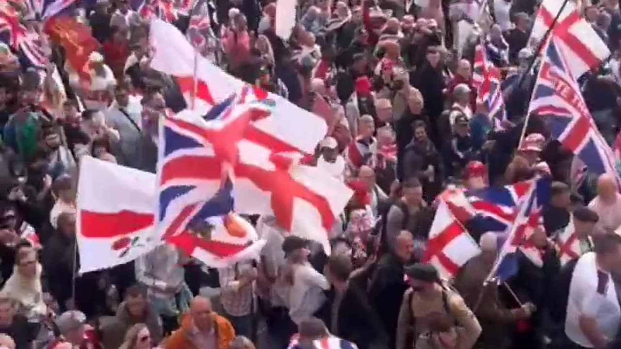 The mainstream media and police who talk about only 100,000 patriots in London are lying.