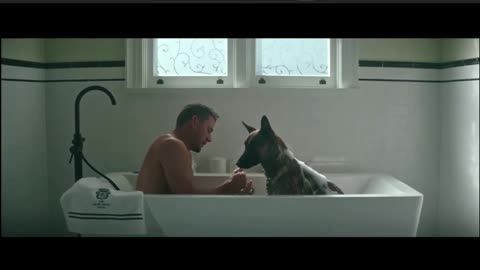 bathing with a bitch