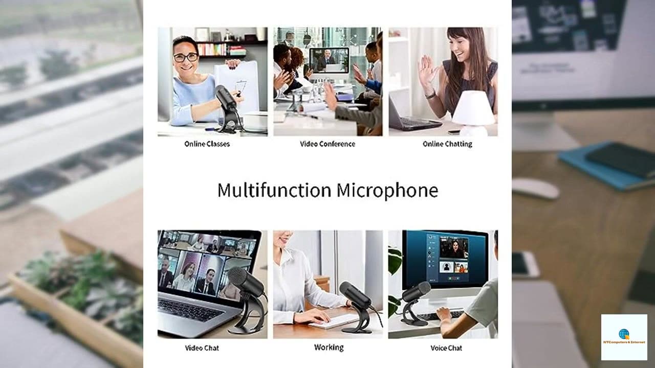 LIANGSTAR USB Computer Microphone, Podcast Mic Desktop with Mute Button for Recording Stre