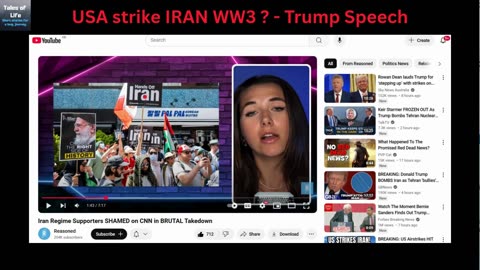 USA strike IRAN - Trump Speech = WW3
