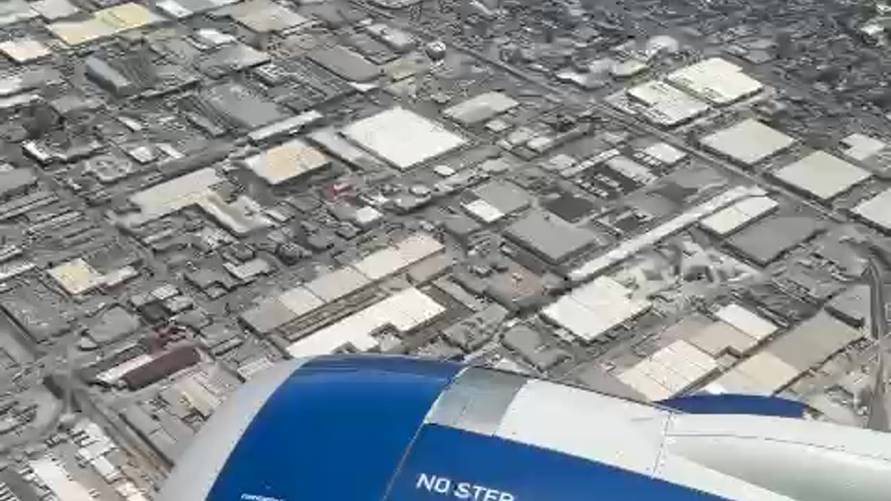 Bird view before landing in LAX.