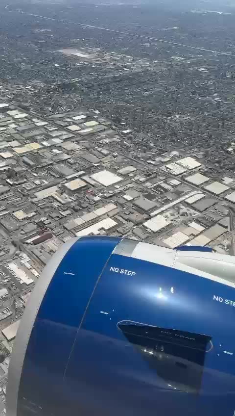 Bird view before landing in LAX.