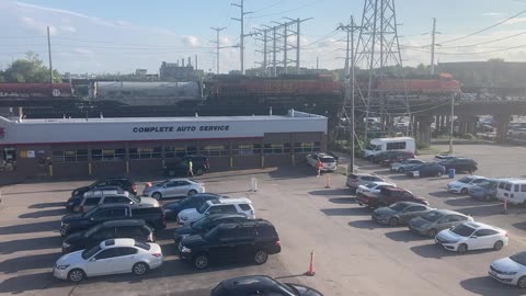BNSF freight entering St Louis