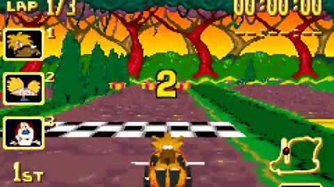 Gameboy Advance Longplay 238 Nicktoons Racing