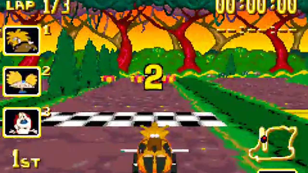 Gameboy Advance Longplay 238 Nicktoons Racing
