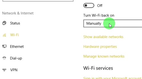enable and disable wifi network connections