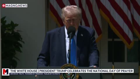 President Trump Celebrates National Day of Prayer in The Rose Garden of The White House [LIVE]