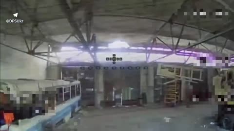 Ukrainian Drones Enter a Russian Vehicle Hanger and Completely Wreak the Place