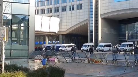 Brussels' battle for freedom from EU dictatorship. European farmers aren't joking.