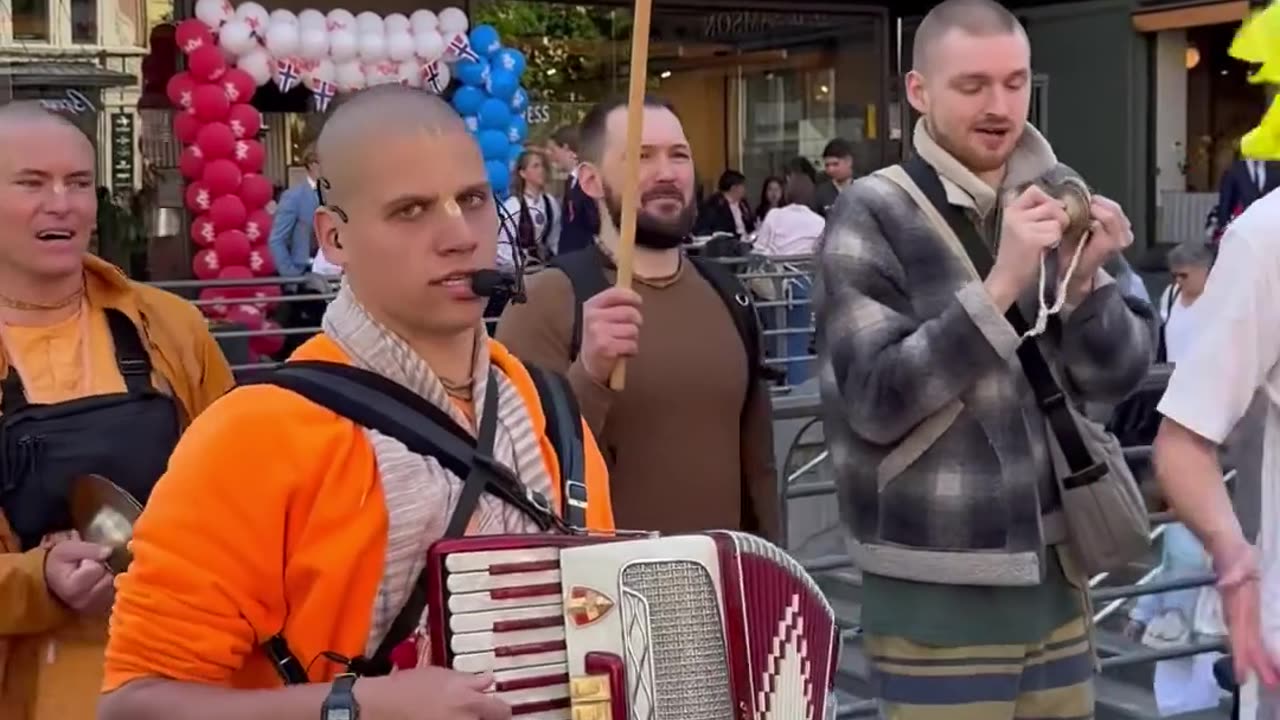 Harinam Sankirtan in Oslo, Norway May 2025