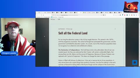 Oregon Leader Ep 27 Selling Federal Land and Portland Antifa update