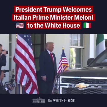 President Donald J. Trump welcomes Italian Prime Minister to the White House. 🇺🇸🇮🇹