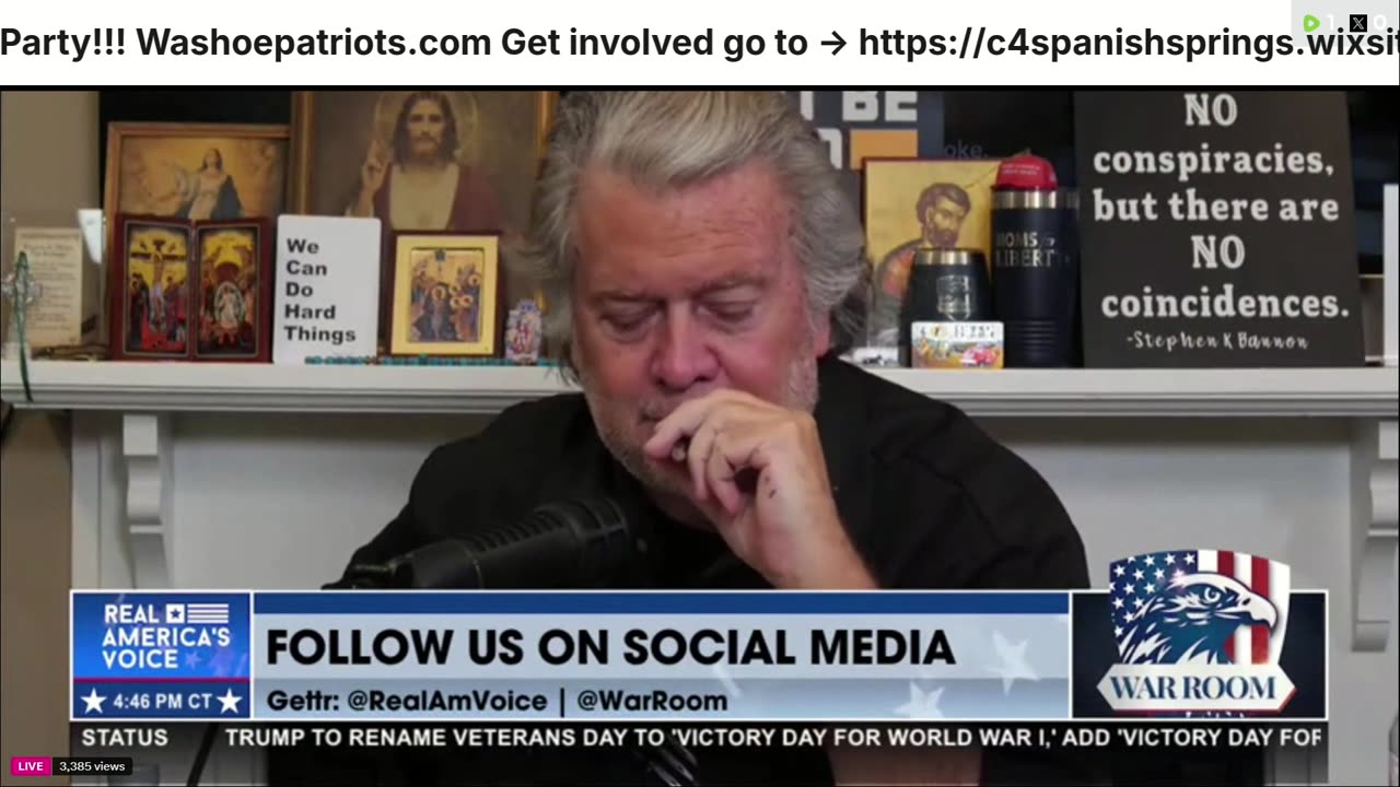 Steve Bannon, War Room, 05/02/2025