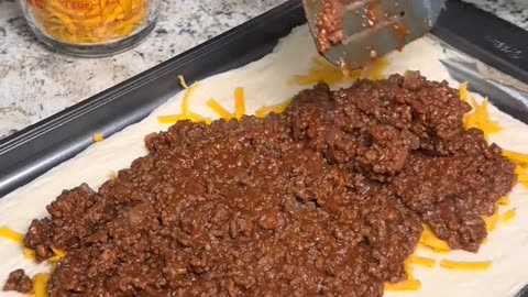 Cheesy Sloppy Joe Stromboli!!