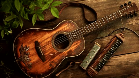 Accoustic Folk ,Harmonica Music Background