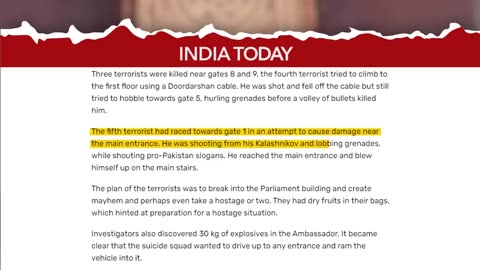 Parliament Attack 2001: Darkest Day of Democracy