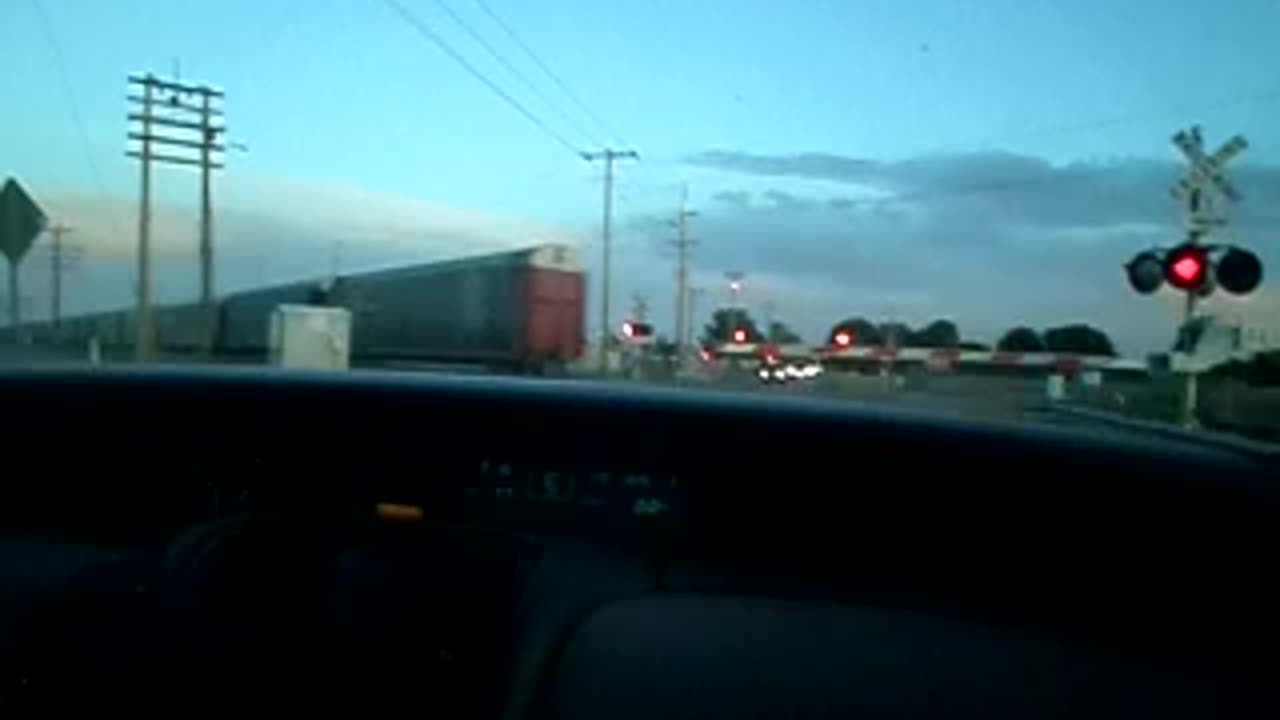 Long train and an annoying bell