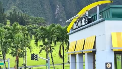 This is McDonald's in Hawaii.