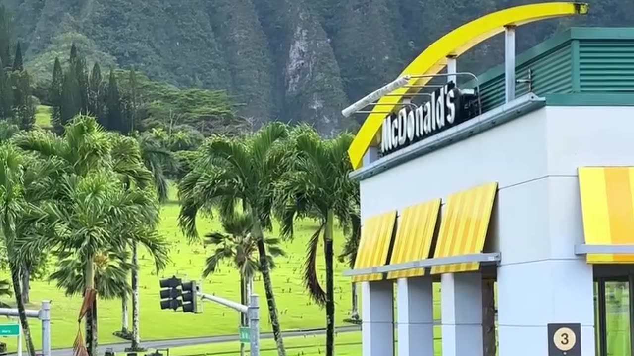 This is McDonald's in Hawaii.