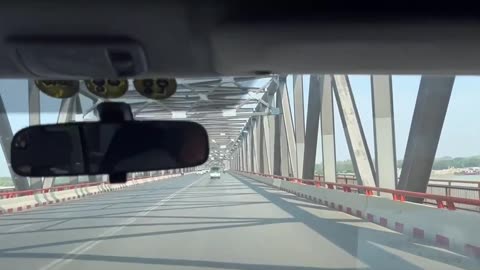 Crossing a bridge near Mandalay, Myanmar