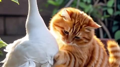 Orange cat _aicat _pet _animals(1080P_HD)(720P_HD)