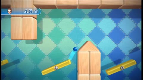 Wii Play: Motion - Teeter Targets Endless Mode (Sideways Stage)