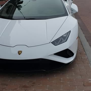 Beautiful Woman in a Lamborghini