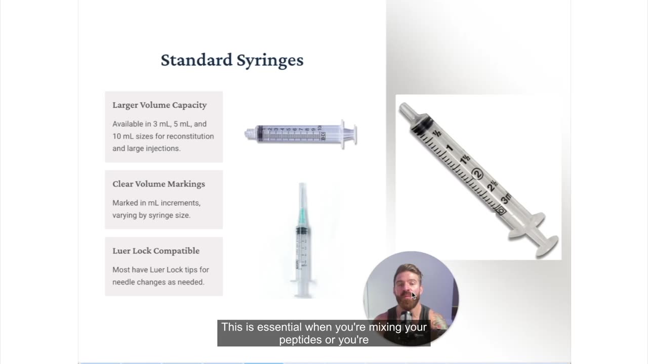 Syringe Types for Peptides (Complete Beginner Guide)