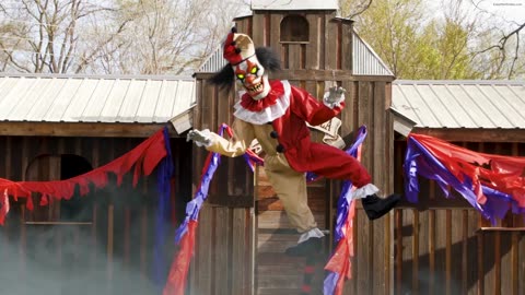 96 Inch - Sideshow Balancing Clown Animated Halloween Prop - MR5125306